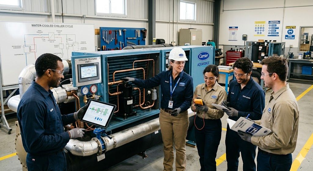 water cooled chiller training