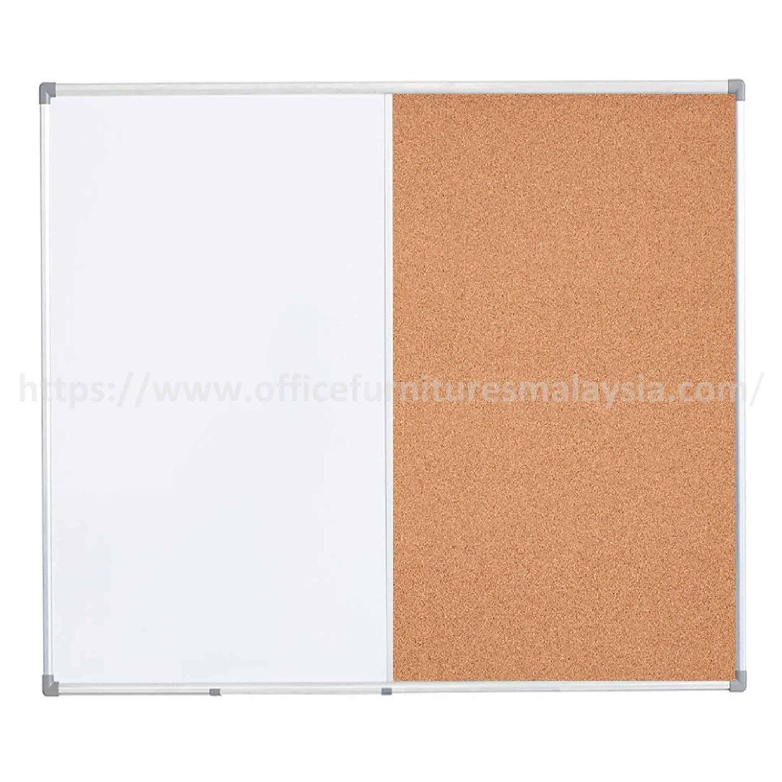 1.5ft x 2 ft Aluminium Dual Cork – White Board OFMDUC15