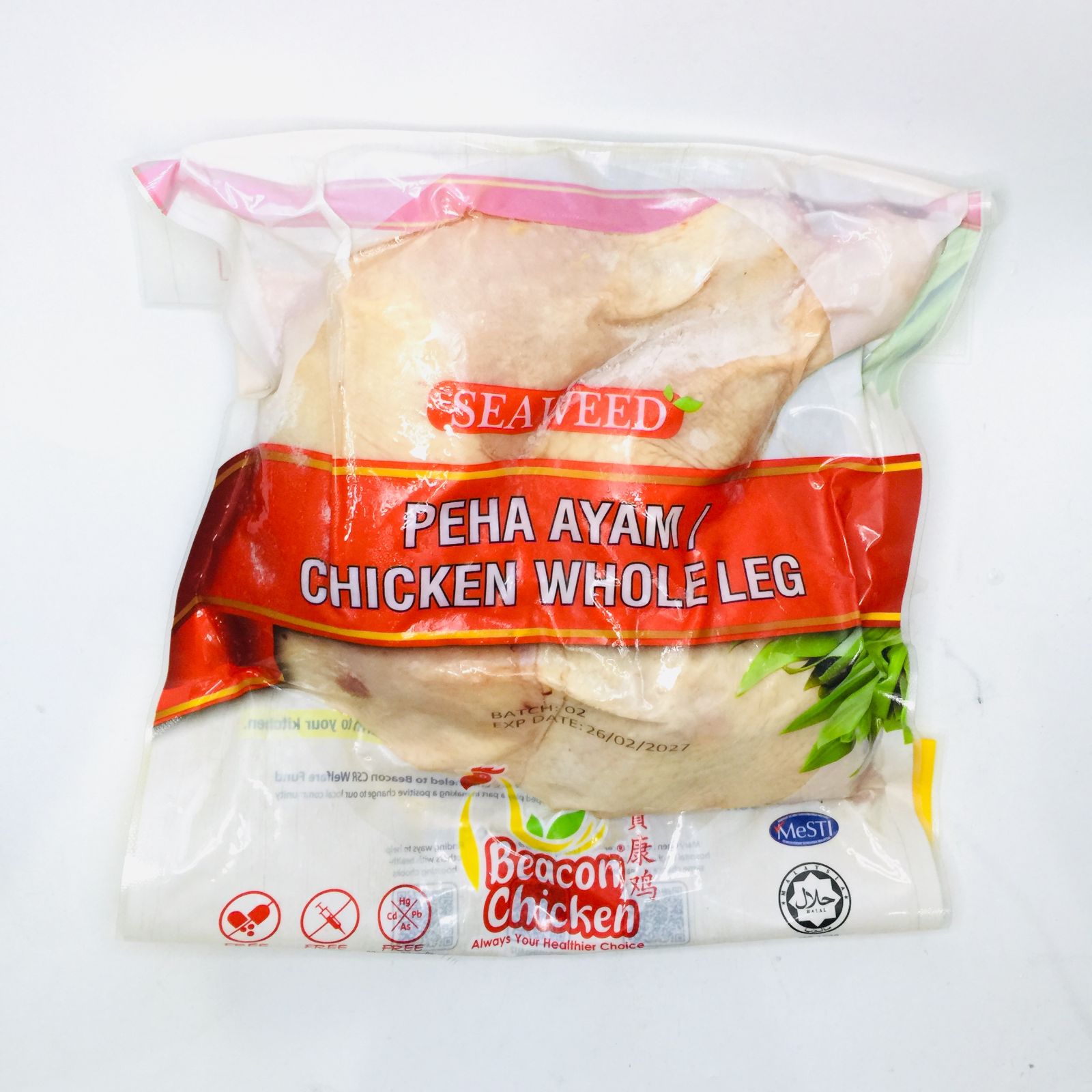 Beacon Seaweed Chicken Whole Leg宝康鸡 鸡全腿 L size/2pcs