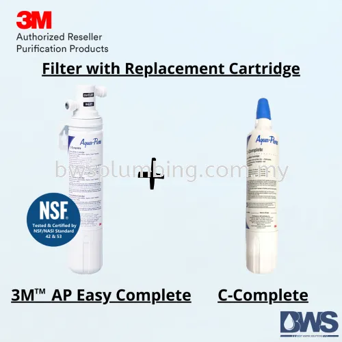 3M AP Easy Complete Indoor Water Filter with EXTRA Replacement Cartridge