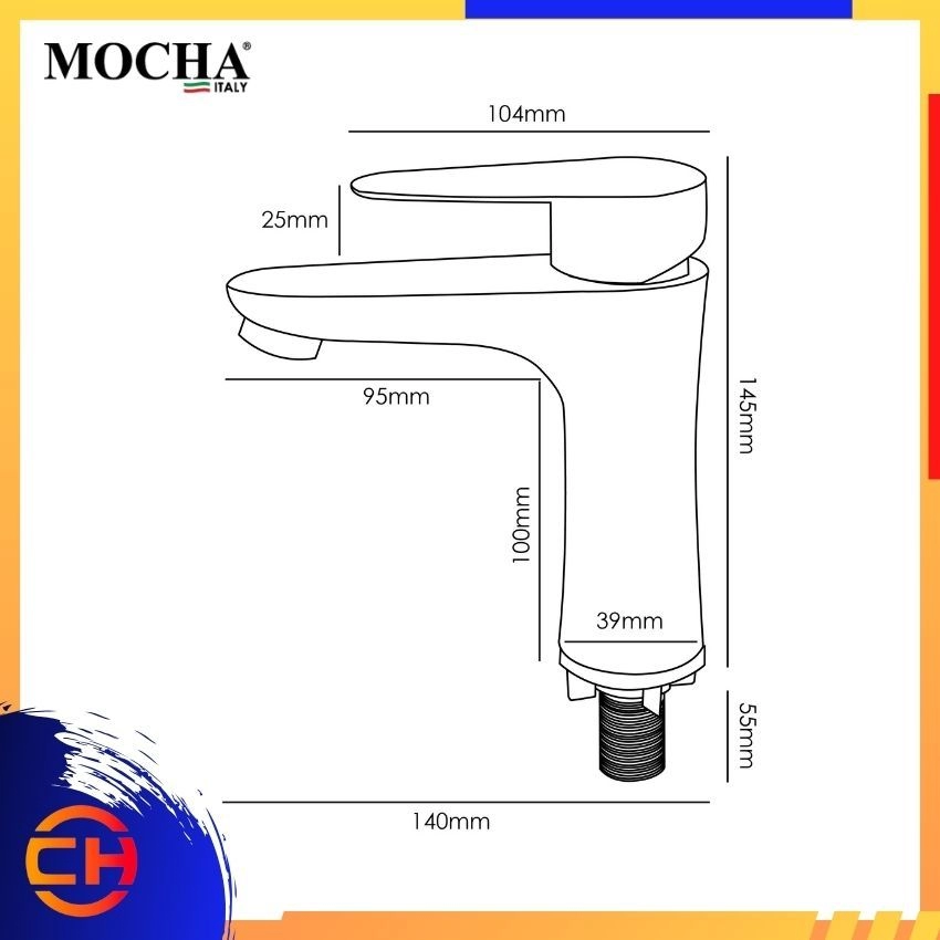 MOCHA Basin Tap Stainless Steel 304 M4810SS