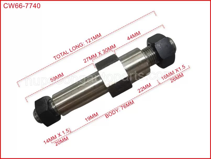 NISSAN CW66 95147-Z2001 CW60 CW66 CABIN MOUNTHING PIN &NUT #CABIN BOLT (CW66-7740)