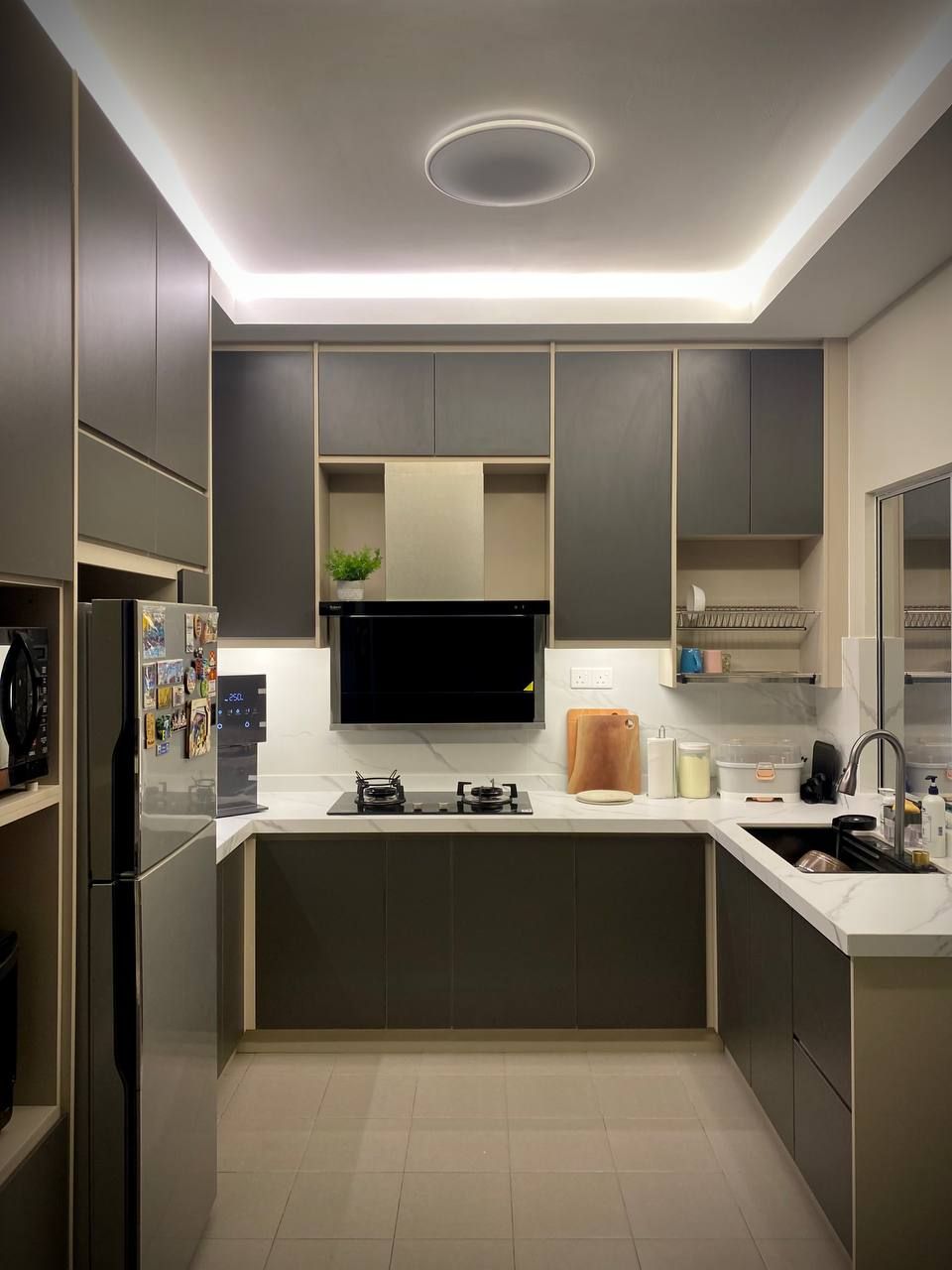 MELAMINE CHIPBOARD KITCHEN CABINET | KITCHEN AT PORT KLANG | BUKIT RAJA | BUKIT KEMUNING