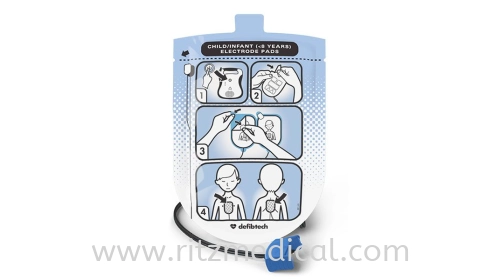 DEFIBTECH AED USA Child Electrode Pads  PN DDP200P