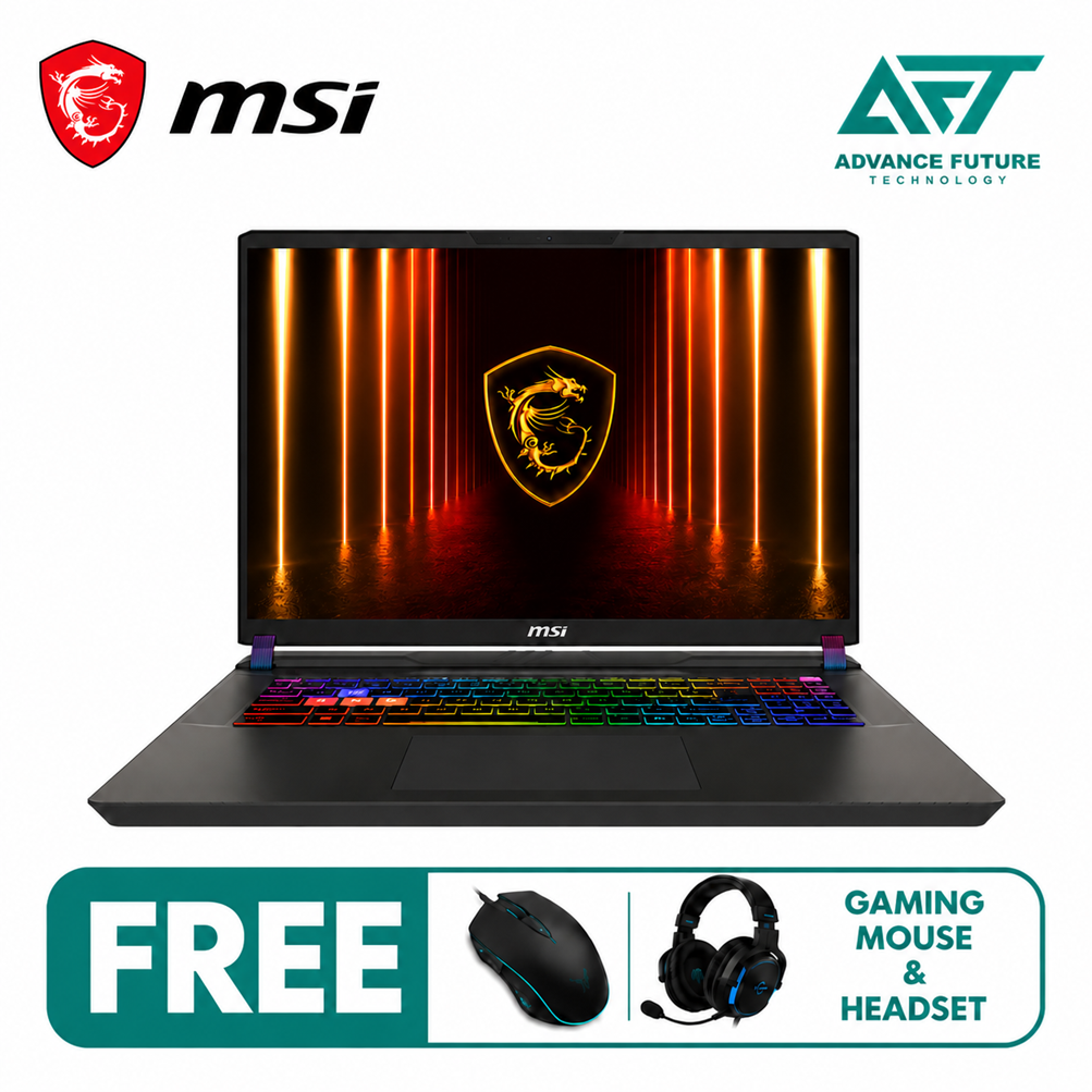 MSI Vector 17 HX AI A2XWJG-074MY 17" QHD+ 240Hz Gaming Laptop Cosmos Gray ( Intel Core Ultra 9 275HX, 32GB, 2TB SSD, RTX5090, W11 )