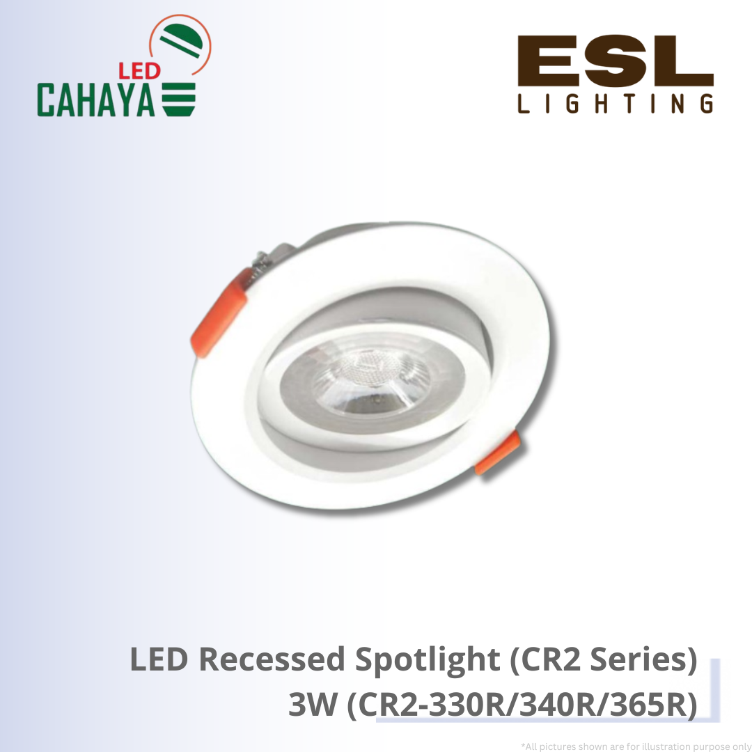CAHAYA LED Recessed Spotlight CR2 Series 3W - CR2-330R CR2-340R CR2-365R LED Downlight Eyeball
