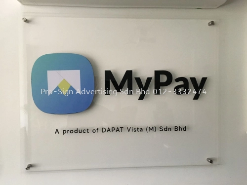 3D ACRYLIC PANEL (MYPAY, PJ, 2019)