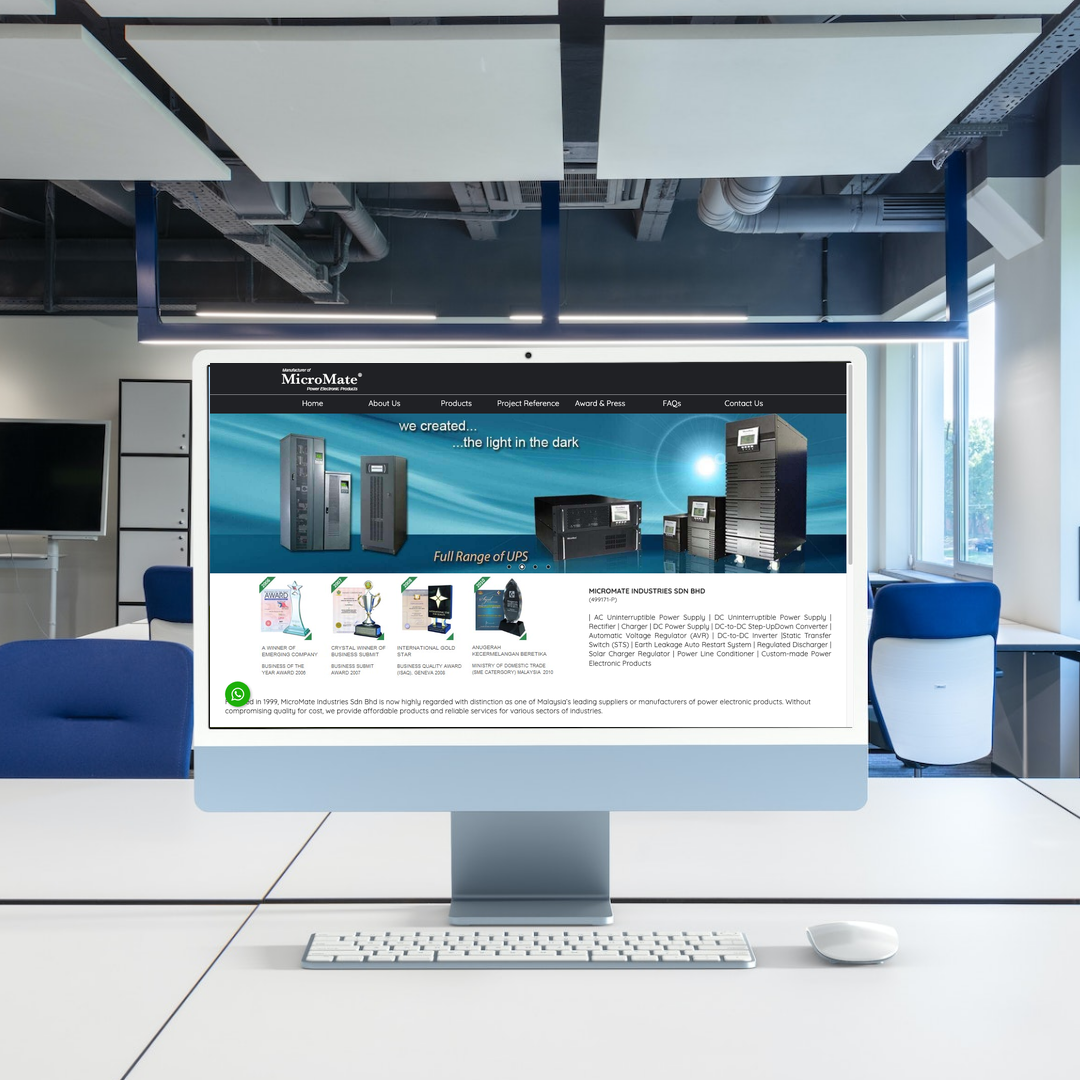 Ups Supplier Website Design & SEO | Selangor