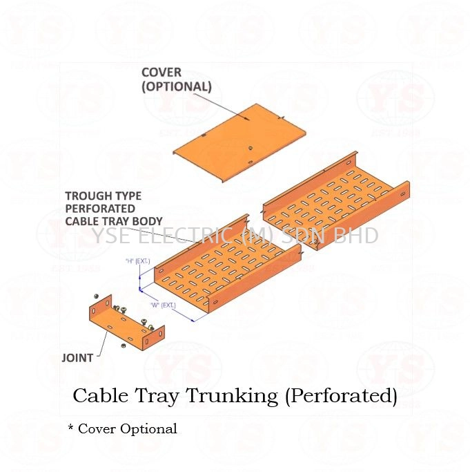 Cable Metal Tray Trunking (Perforated) External Riser Joint 电缆管理支持 ...