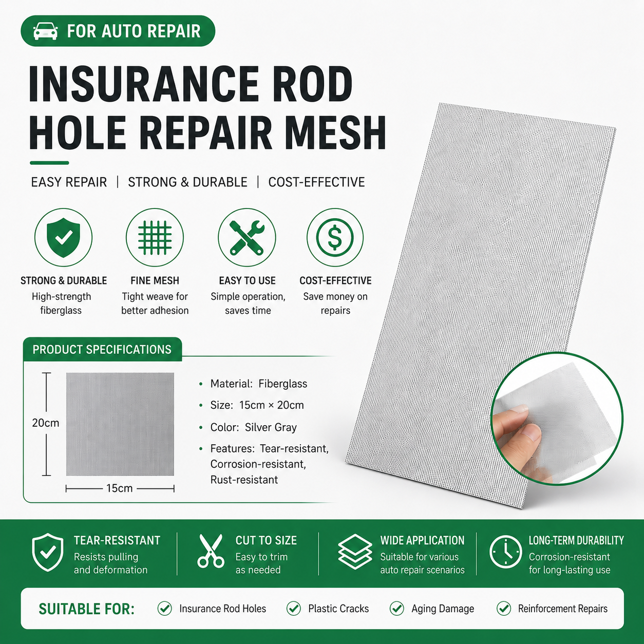 Stainless Steel Reinforcement Mesh for Plastic Bumper Repair | TL-STEELNET