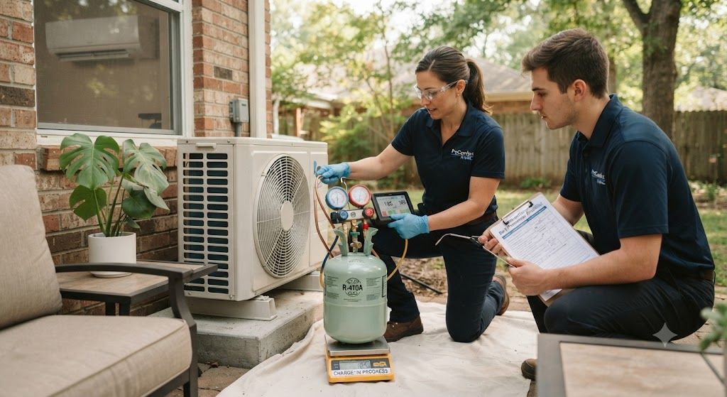 Air conditioner refrigerant charging best practices
