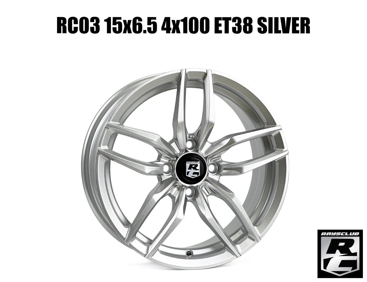 Raysclub RC03 15X6.5 4x100 ET38 SILVER