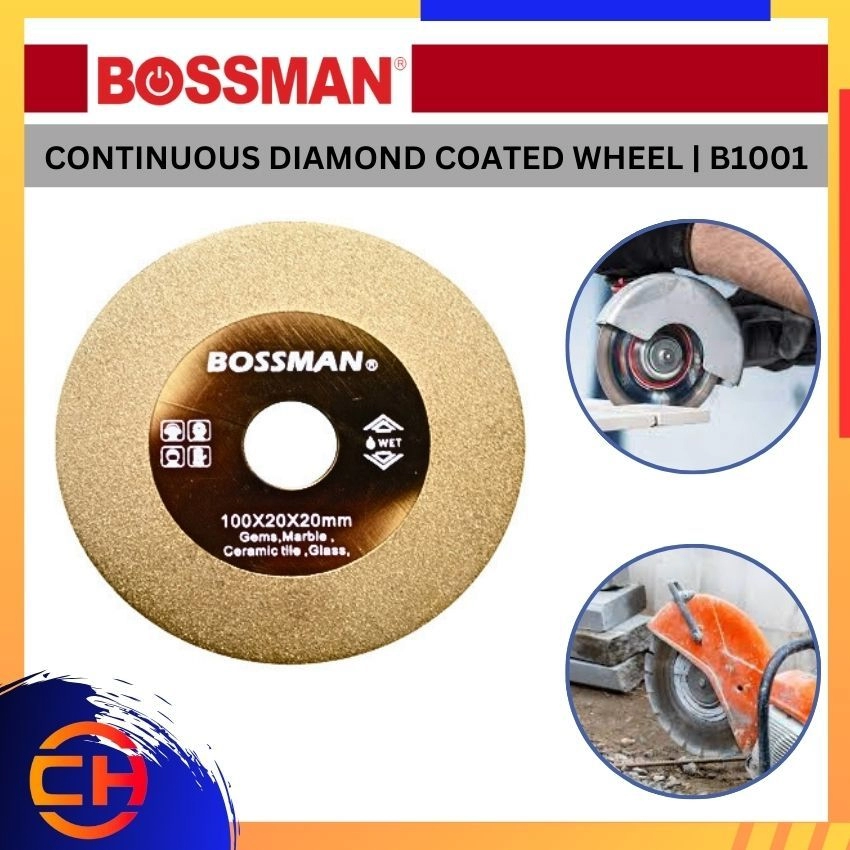 BOSSMAN DIAMOND CUTTING WHEEL B1001 CONTINUOUS DIAMOND COATED WHEEL 