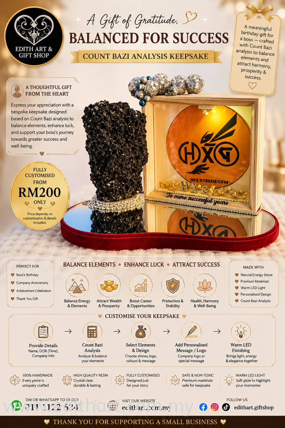 Inspired Gift: “The Strength of Balance”_ Gift for boss or company _ OPEN FOR COSTOMISE