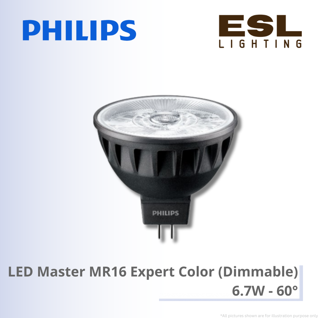 PHILIPS LED Master MR16 Expert Color (Dimmable) 6.7W 60掳 - 929003078508 / 929003078608