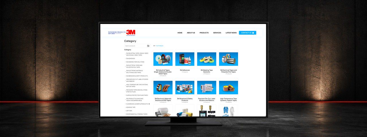 Windmere Industrial Catalogue Website Design Case Study in Penang