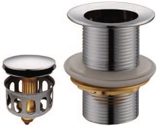 IT-W4143 Basin Waste with Removable Trap, 80mm Height, No Overflow – Durable & Easy Maintenance Sink Waste