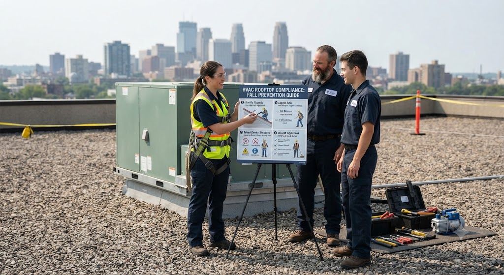 HVAC safety compliance fall prevention guide