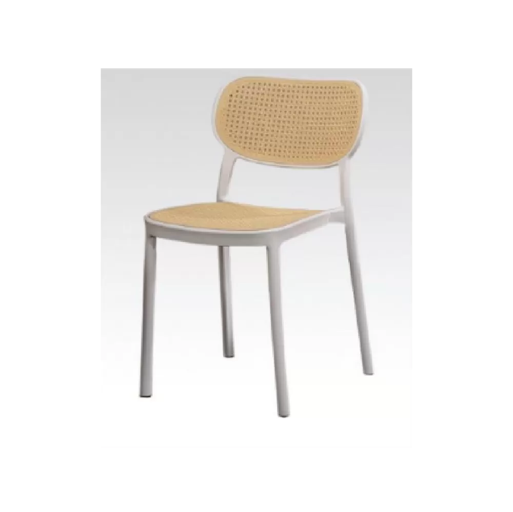 Sophie Rattan Chair - White