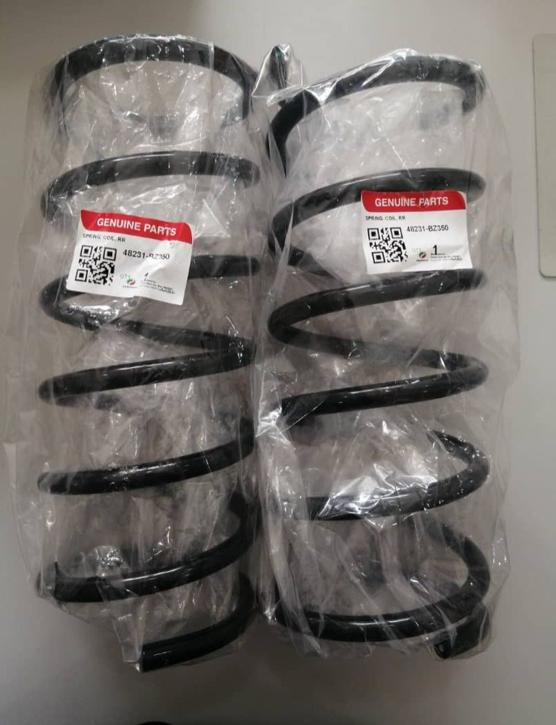 (Pair) Original Perodua Myvi M301 M302 Myvi 1.0 Lagi Best D54T Rear Coil Spring (48231-BZ350)