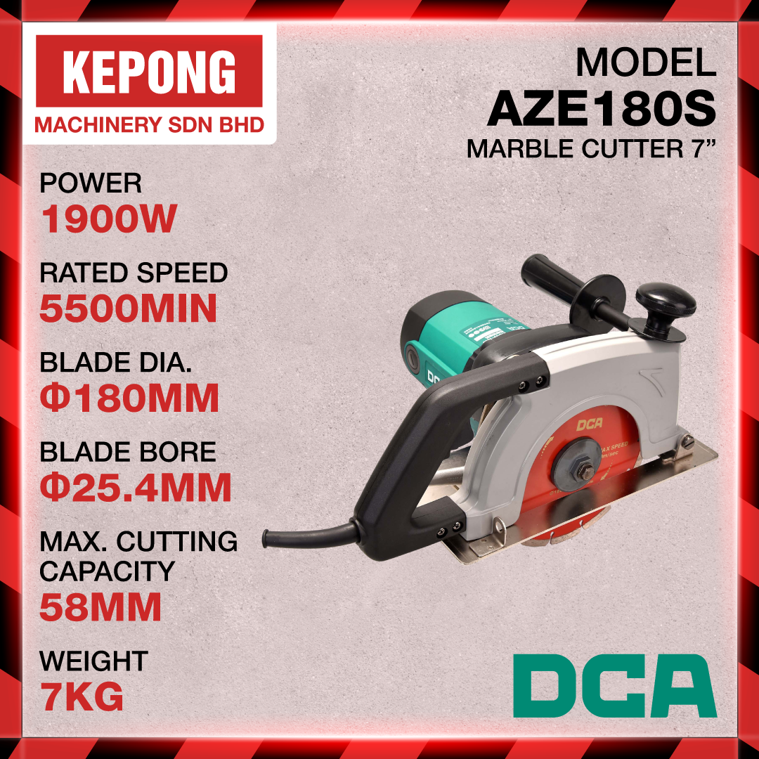 DCA AZE180S marble cutter 7"
