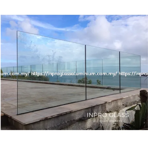 IPGRB-12 12mm Tempered Glass Railing-Balcony (Frameless) | Glass Contractor at Bukit Jalil, Puncak Jalil