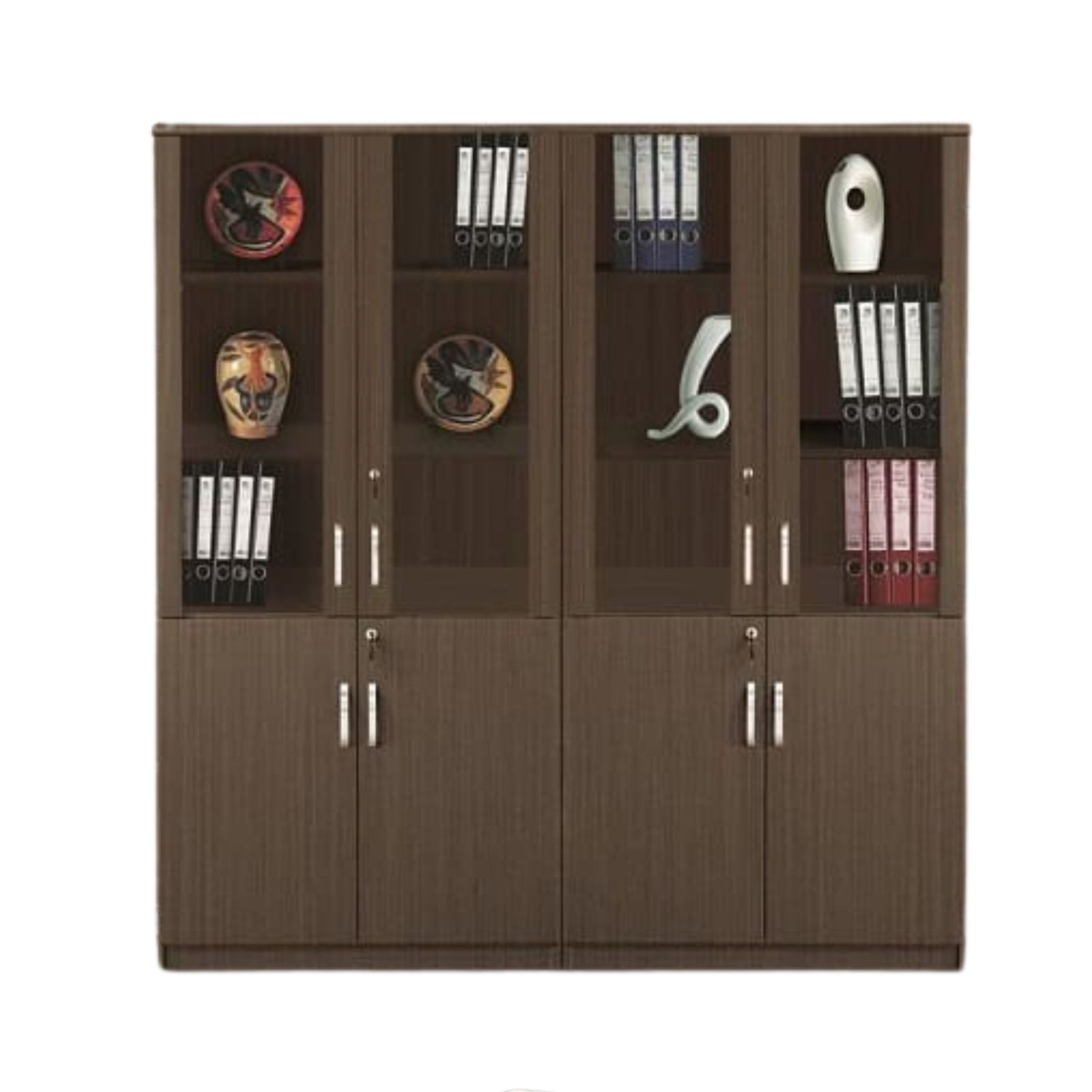 Half Glass Doors Full Height Cabinet OFMQOGD21