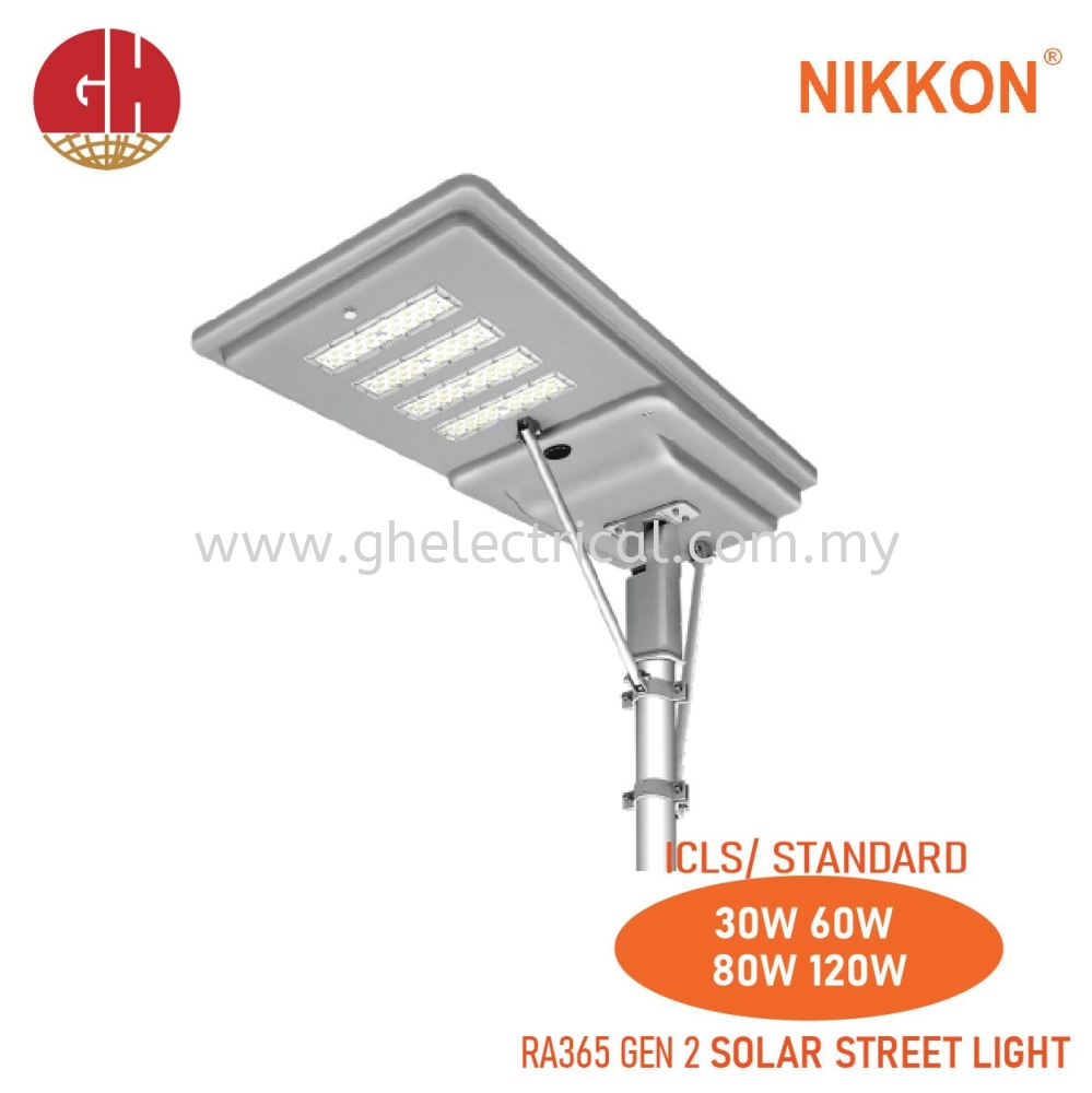 Nikkon RA365 GEN 2 Intergrated Solar LED Street Light Lighting Nikkon ...