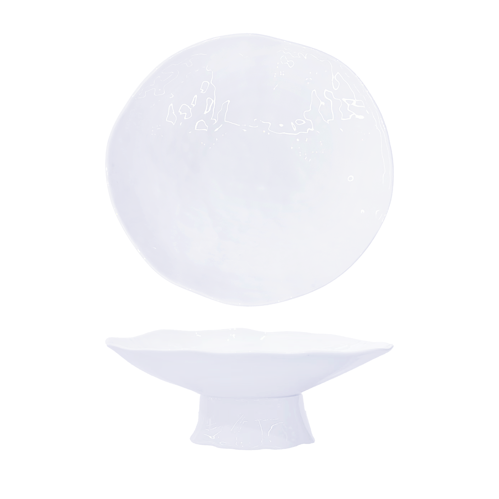 YGB-8.5'' -high-bowl-月光白-8.5-原石高脚碗