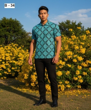 Custom Batik Sublimation T-Shirt