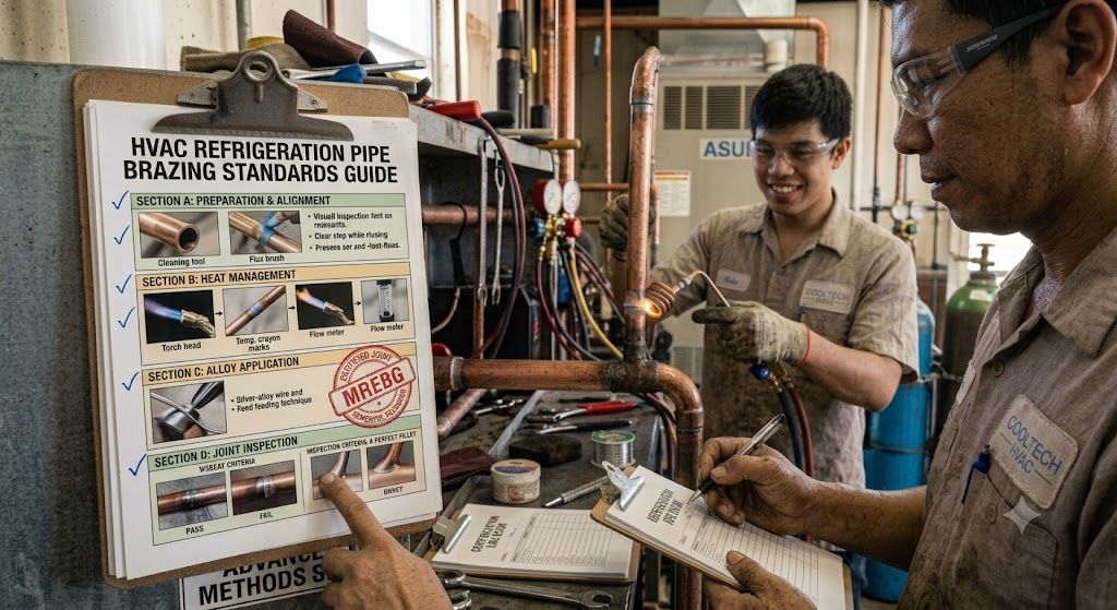 copper pipe refrigeration brazing certification guide