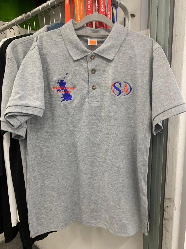 Polo Collar T-Shirt Embroidery