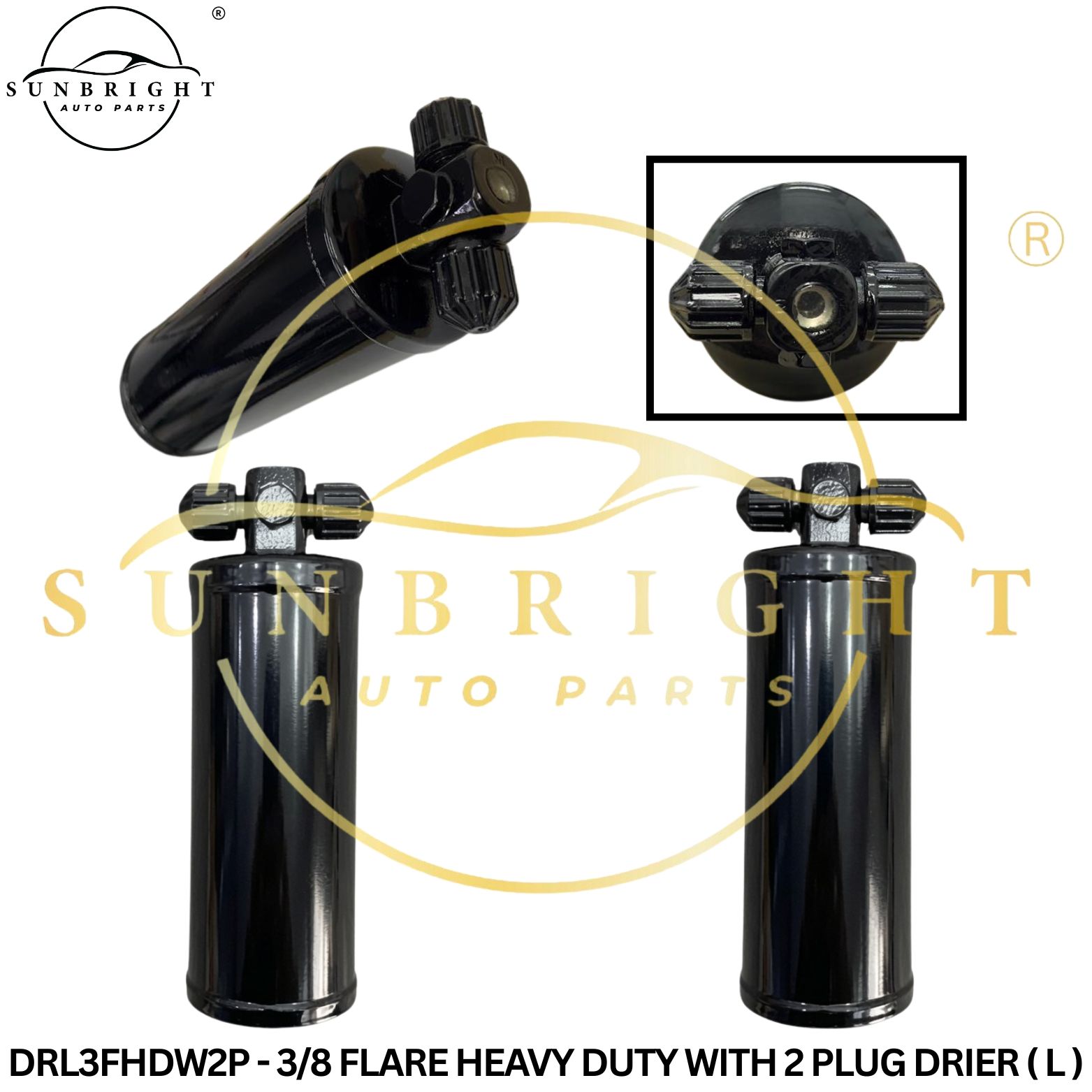 DRL3FHDW2P - 3/8 FLARE HEAVY DUTY WITH 2 PLUG DRIER ( L )