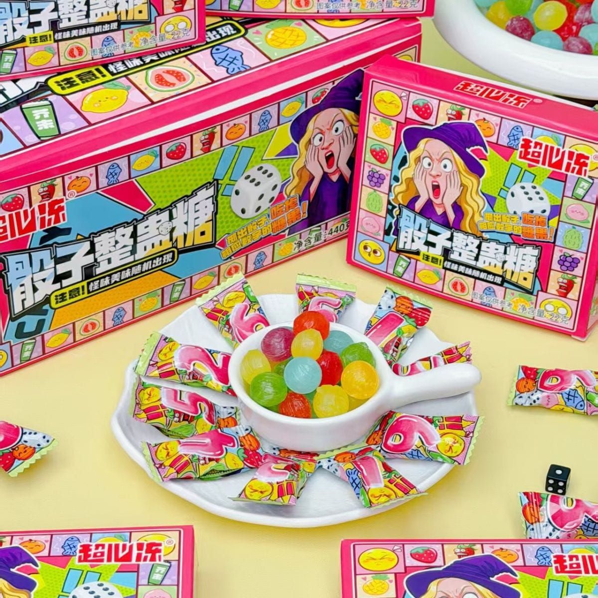 骰子整蛊糖DICE TRICKY CANDY[20PKT/BOX][12BOX/CTN]