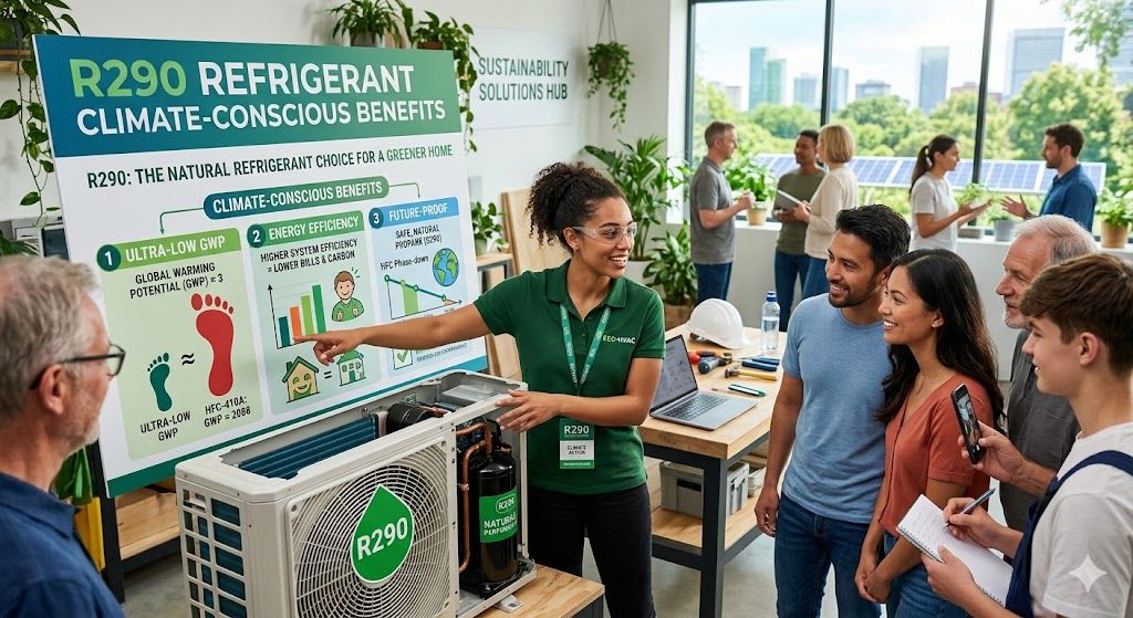 R290 natural gas refrigerant environmental advantages