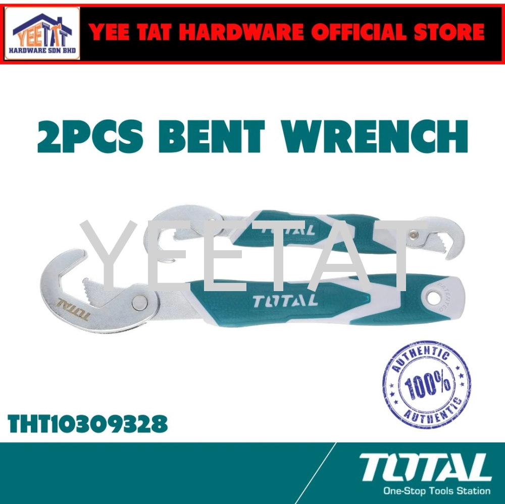 [ TOTAL ] THT10309328 2 Pcs Bent Wrench 9-32MM