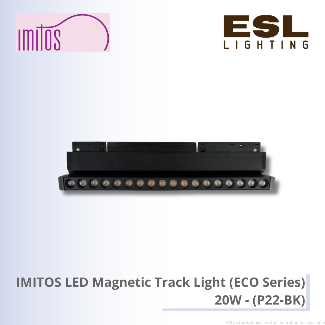 IMITOS LED Magnetic Track Light (ECO Series) 20W - P22-BK