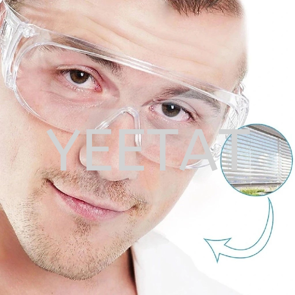 [ TOTAL ] TSP304 SAFETY GOGGLES / Polycarbonate PC Wrapped / Clear And Unrestricted View