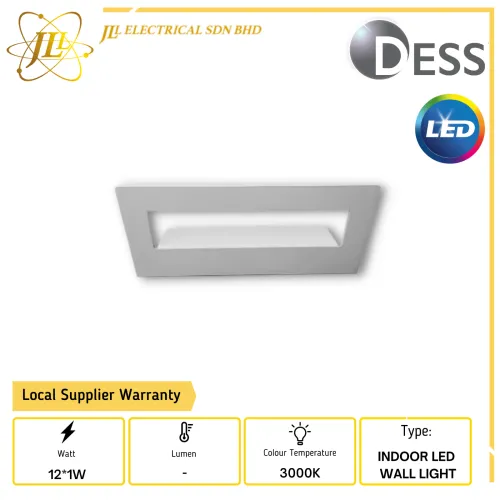 DESS GLJT4365 12*1W 240V 3000K INDOOR LED WALL LIGHT