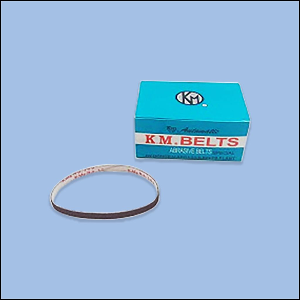 ABRASIVE BELT = 8 " (KM BELT BLUE)