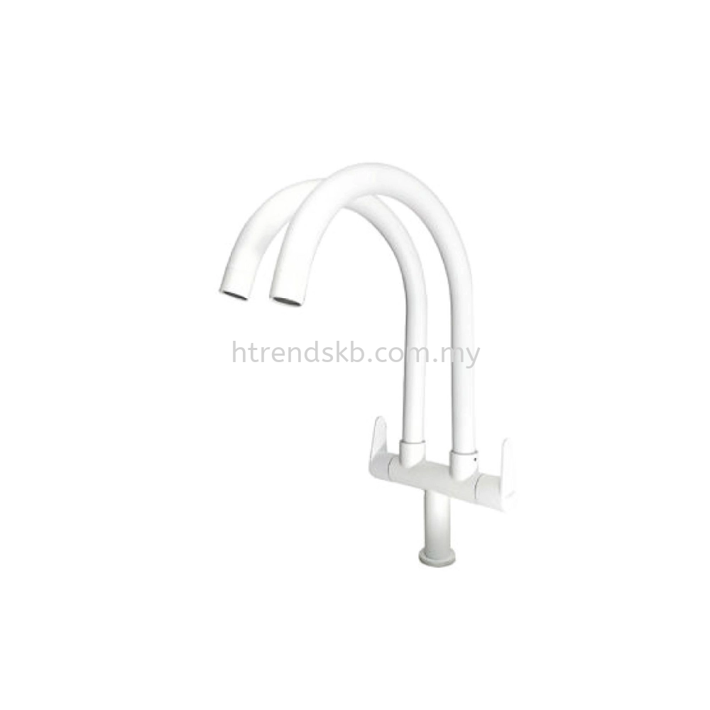 HCE Pillar Sink Tap SFK3613C White