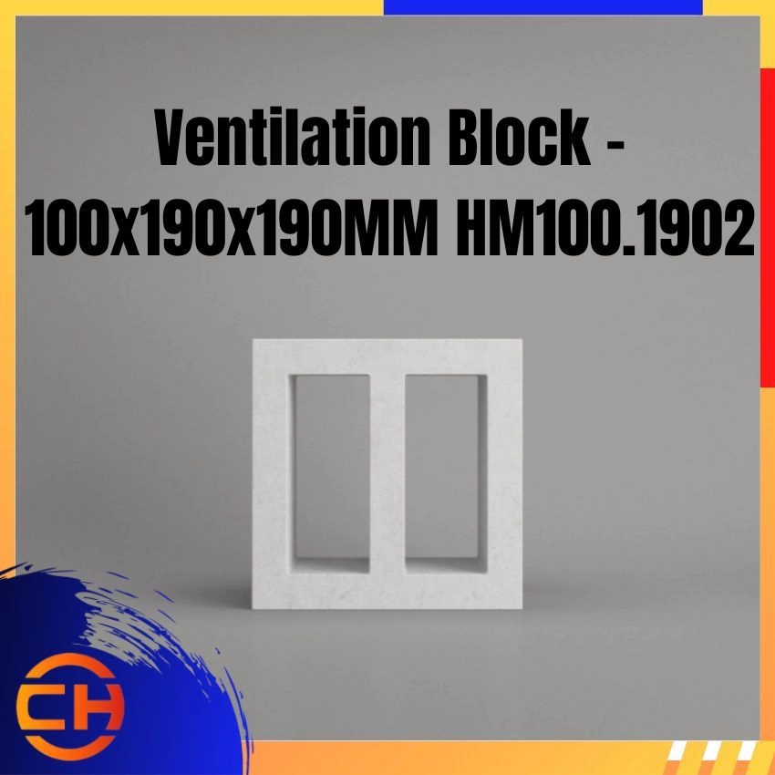 Ventilation Block - 100x190x190MM HM100.1902