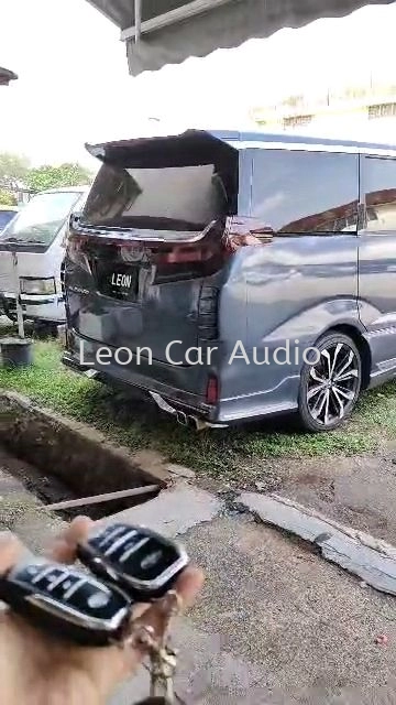 Toyota Alphard ANH10 PKE Fully Keyless intelligent smart alarm system with Push start button and engine auto start button