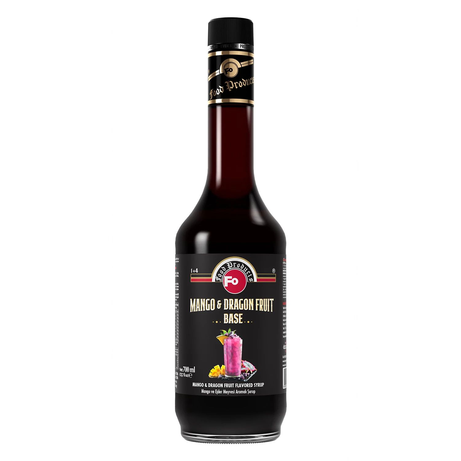 FO FLAVORED SYRUP MANGO & DRAGON FRUIT 700ML