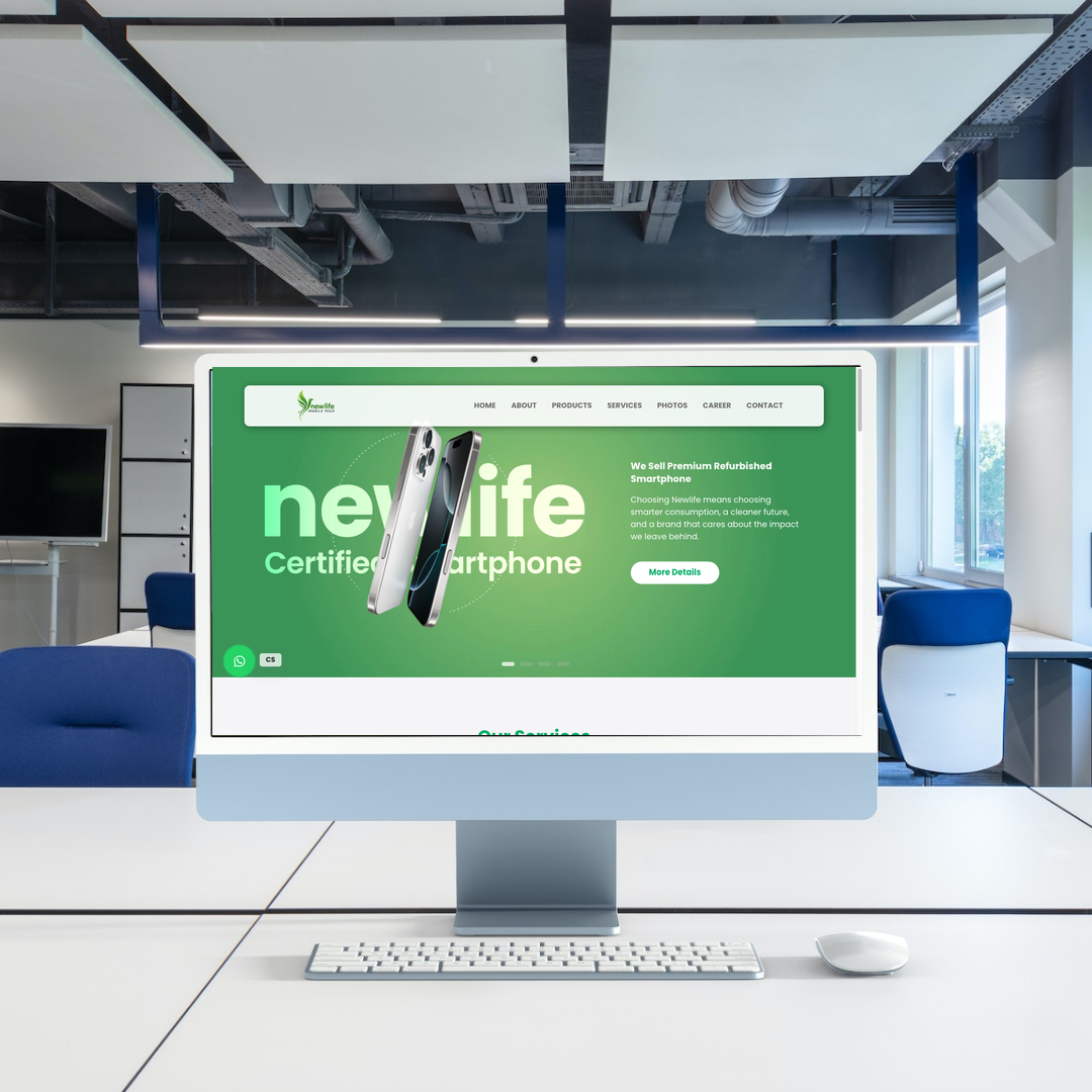 Newlife Mobile Tech Website Design & SEO Case Study | Second in Selangor