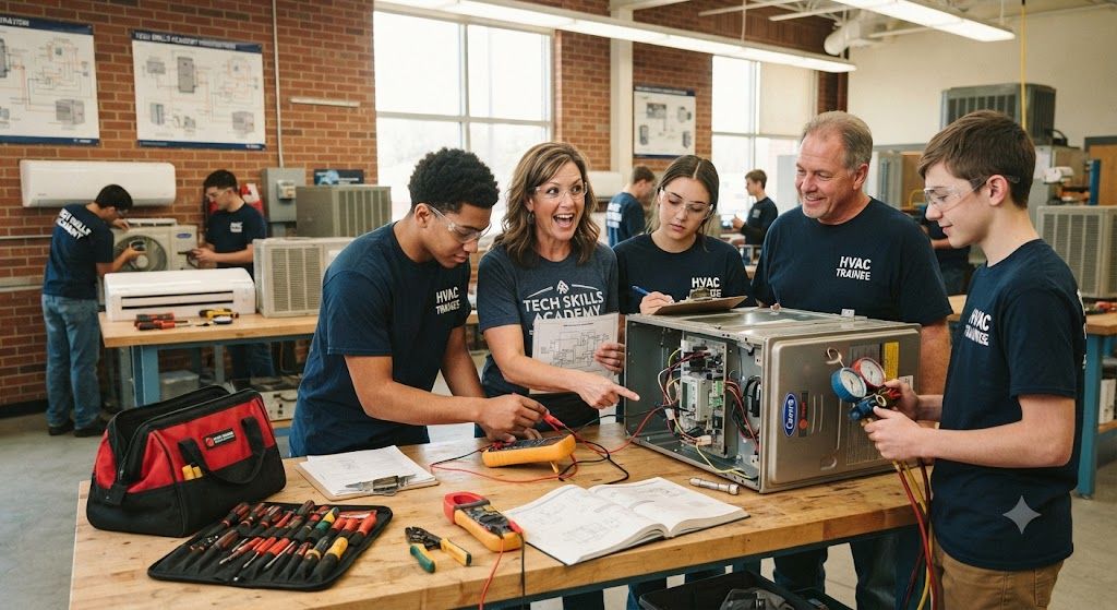 HVAC repair practical training