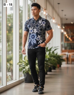 Custom Batik Sublimation T-Shirt