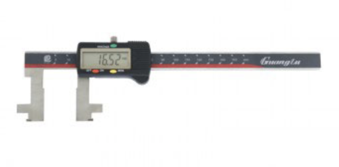 GUANGLU Digital display moving and fixed jaw caliper with positioning surface flat head internal groove
