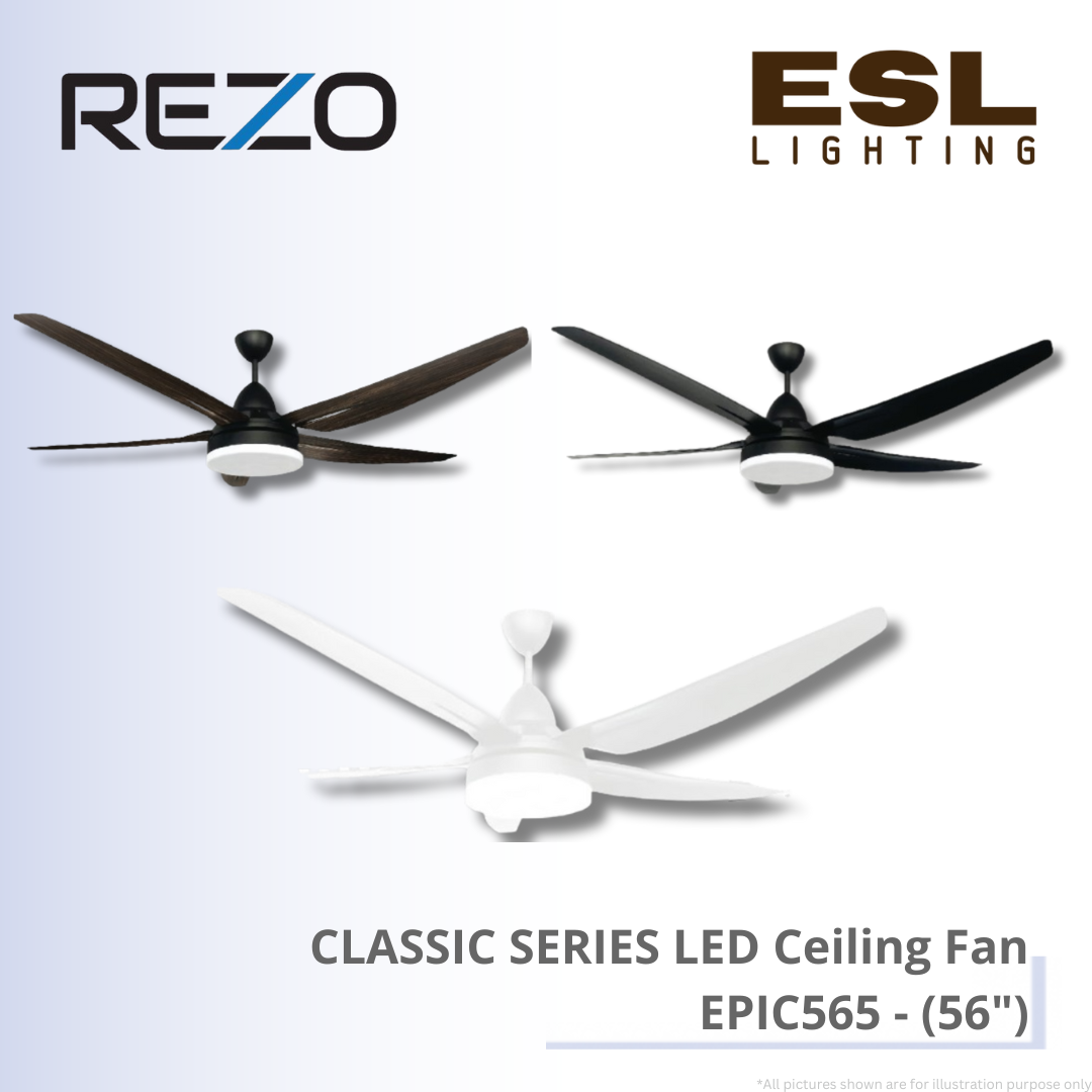 REZO CLASSIC SERIES LED Ceiling Fan EPIC565 - 56"