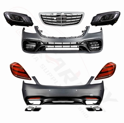 MERCEDES BENZ S CLASS W222 2014 – 2018 CONVERSION FACELIFT S63 BODY KIT BUMPER